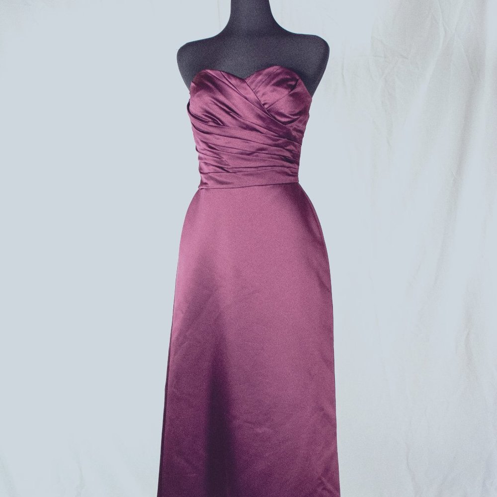 Bill Levkoff full length bridesmaid gown